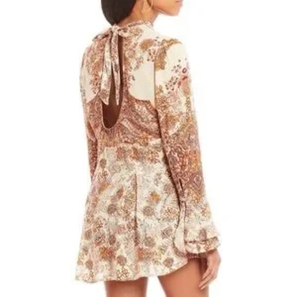Free People Lady Luck Printed Tunic Paisley Print - Picture 2 of 7